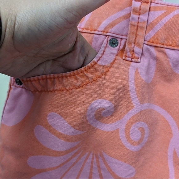 Gap Retro Hawaiian Floral Print Mini Skirt Sz 6 - Picture 5 of 11